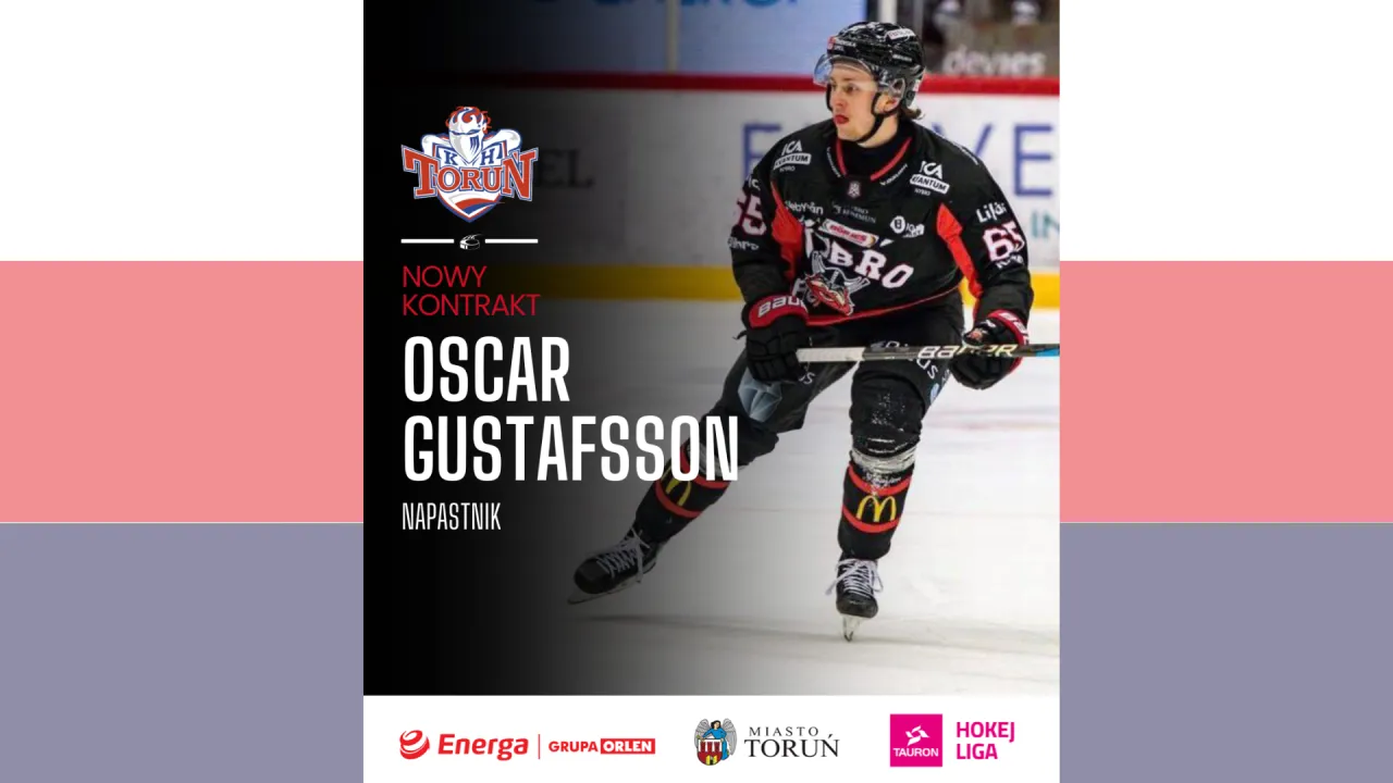 Oscar Gustafsson nowym napastnikiem Stalowych Pierników