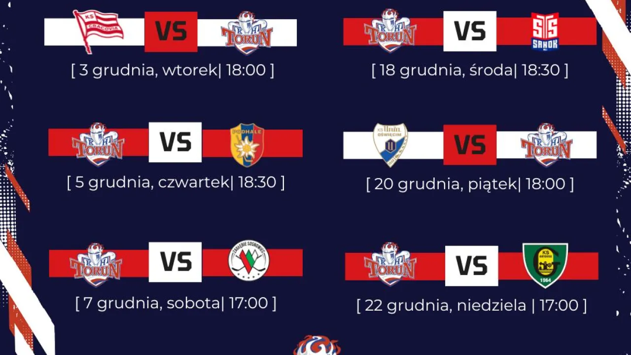 Terminarz meczy na grudzień